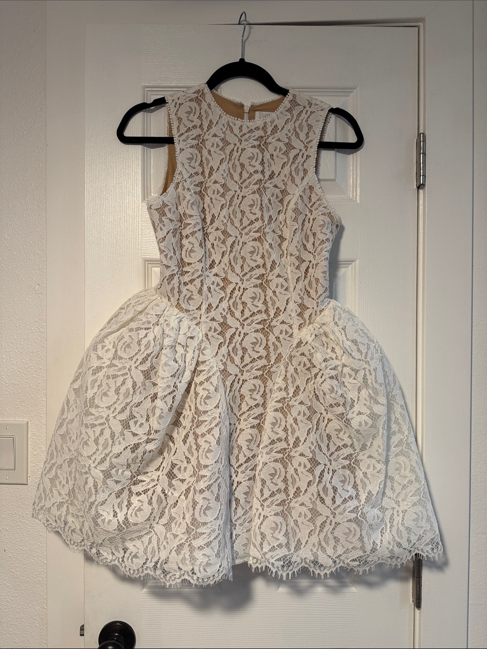 Ivory Lace Cocktail Dress
